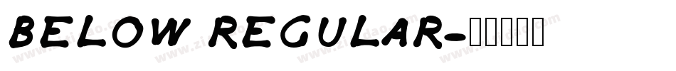 BELOW Regular字体转换
